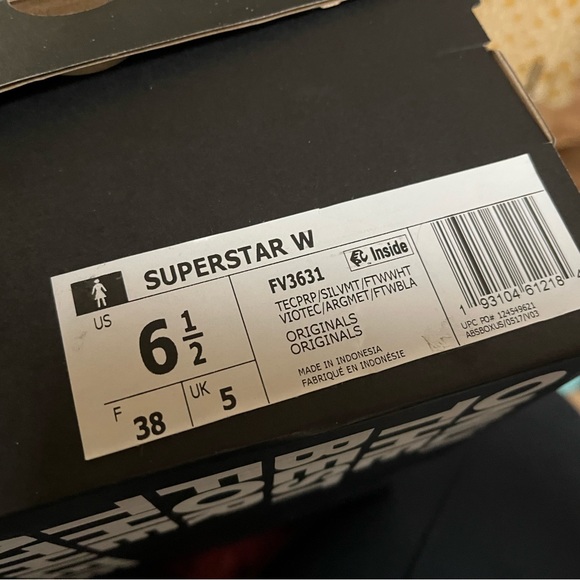 NWOT Adidas Nizza Superstar 3 band originals (female sign) - Picture 8 of 16